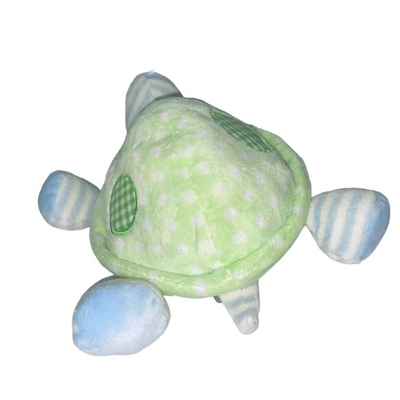 Baby Gund Plush Turtle Teller Stripes Dots Stuffed Animal Nursery Shower Gift - Picture 7 of 12